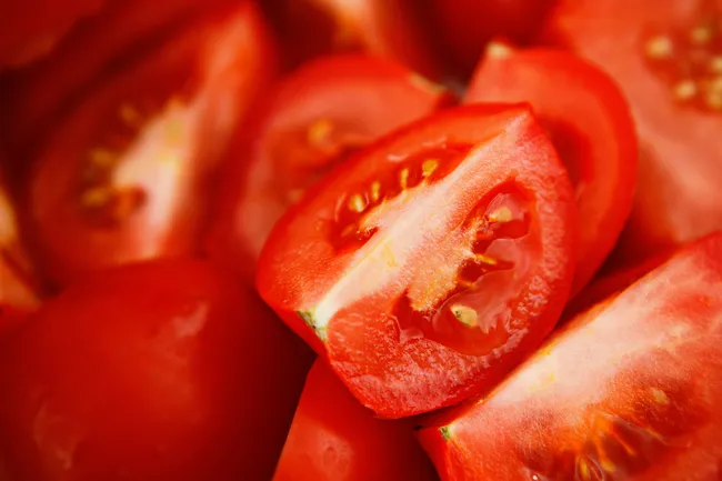 photo of tomato wedges