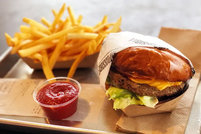 photo of impossible burger