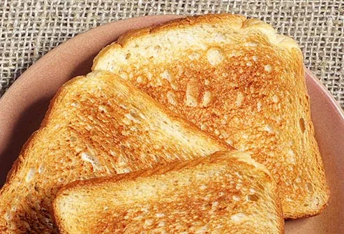 slices of white bread toast