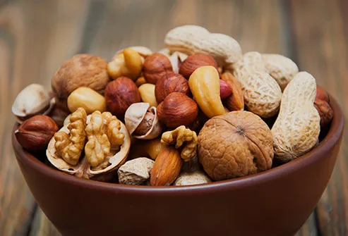 assorted nuts in bowl
