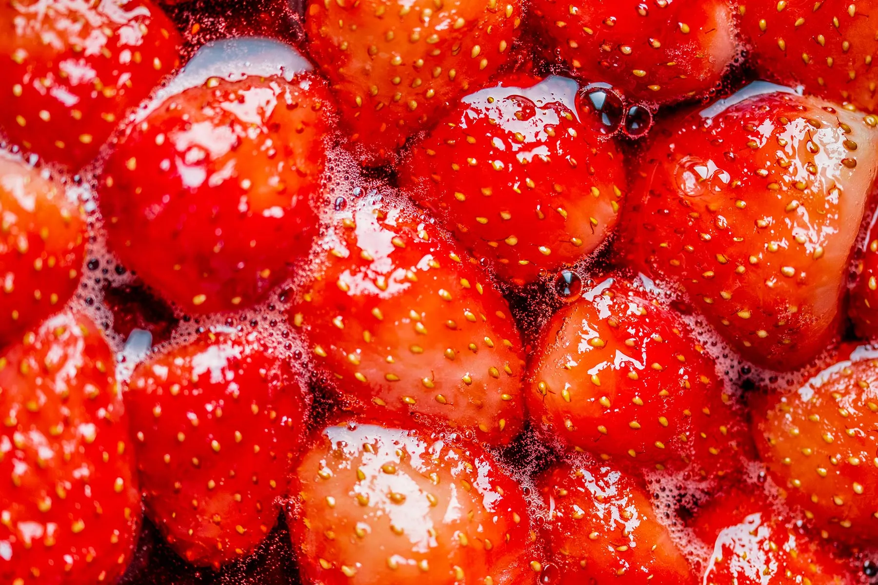 photo of boiling strawberries