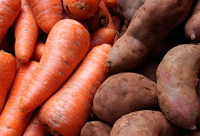 Sweet Potatoes & Carrots a l'Orange