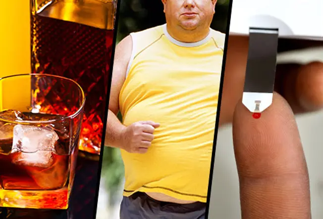 Alcohol, Obesity, Diabetes Raise Your Odds