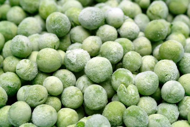 photo of frozen peas