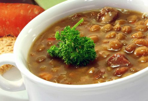 bowl of lentil stew