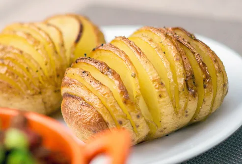 sliced roasted potatoes