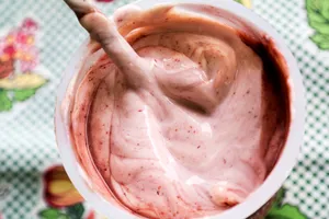 photo of flavored yogurt
