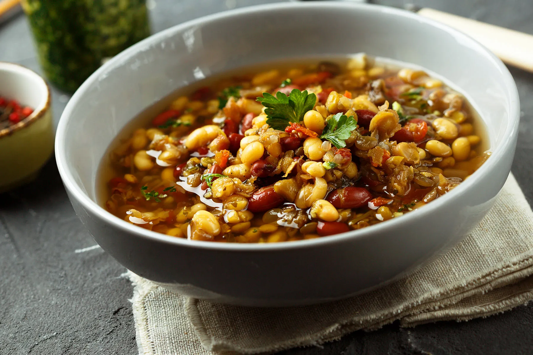 photo of lentil soup