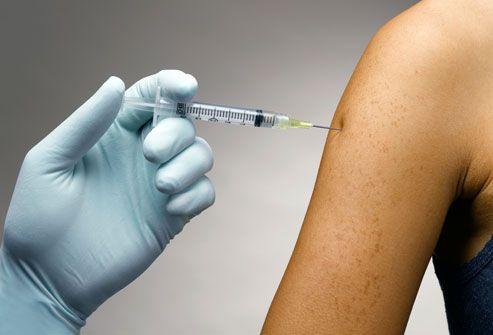 Person Receiving A Vaccine