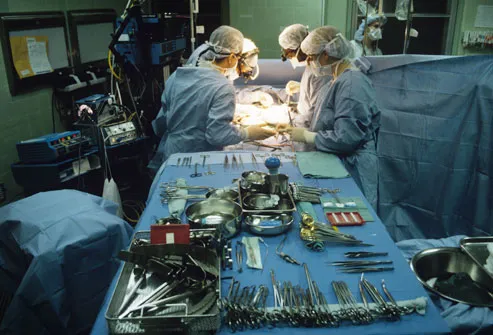 Surgical Team Conducting Liver Transplant