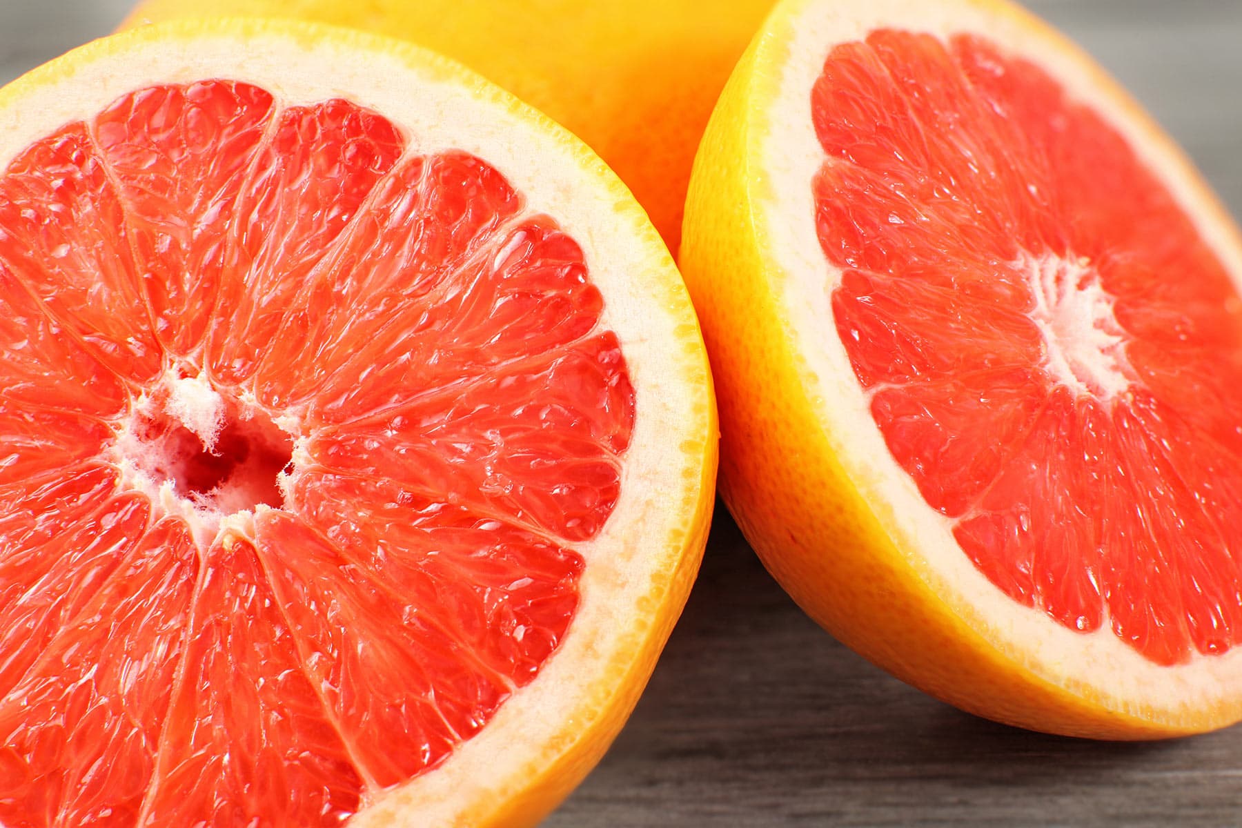 photo of grapefruit halves