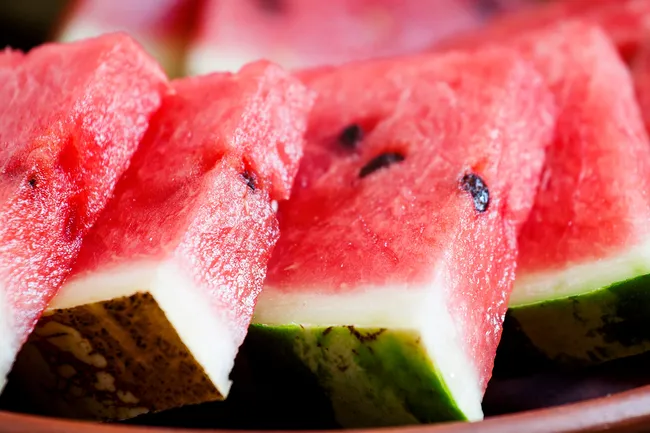 photo of watermelon slices