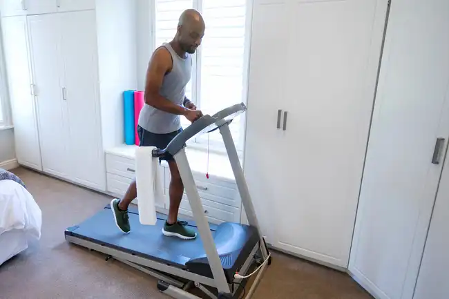man on treadmill