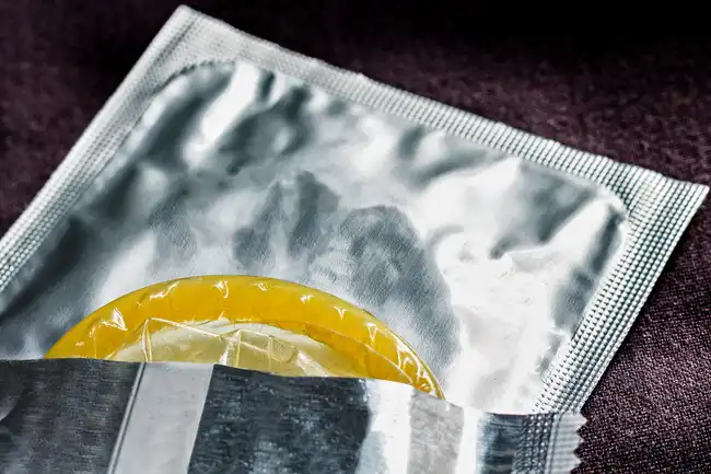 condom in packet