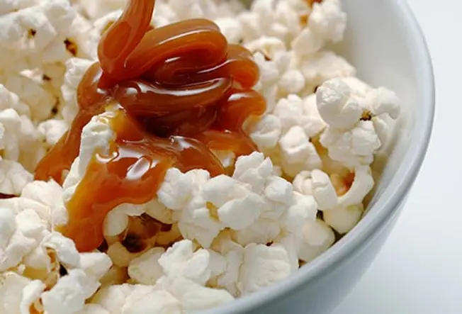 Caramel-Raisin Popcorn Balls