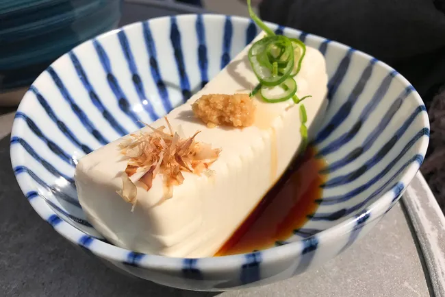 photo of tofu in bowl