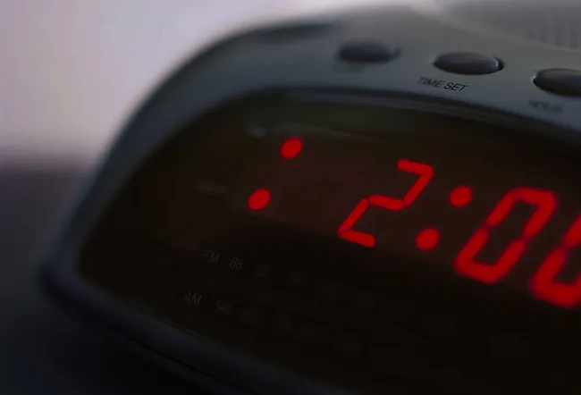 Alarm clock with digital display