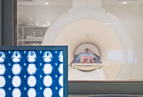Woman Getting MRI