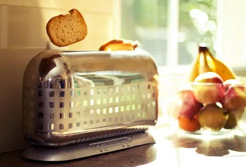 toaster and fruit