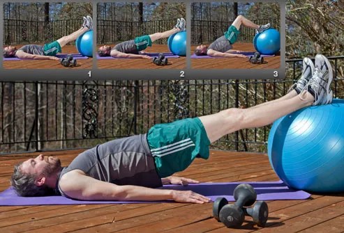 Hamstring Curl With Ball