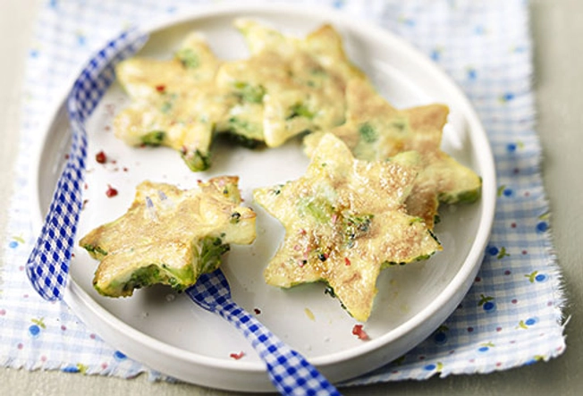 Broccoli and Cheese Egg-White Omelet