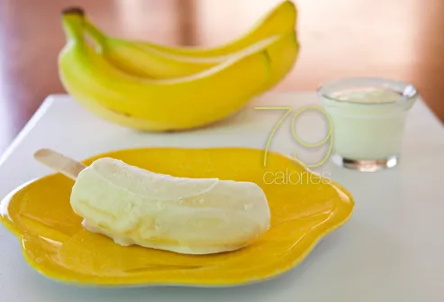 Frozen banana snack