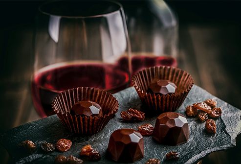 Wine and chocolates