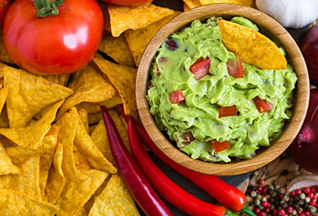 Tortilla Chips With Guacamole