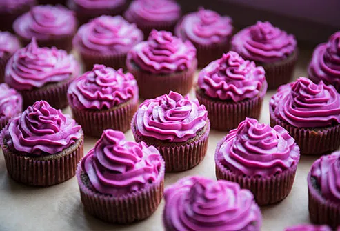 purple cupcakes