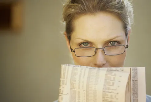 Woman Wearing Reading Glasses