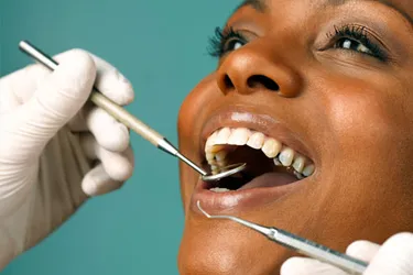 Woman Having Teeth Examined