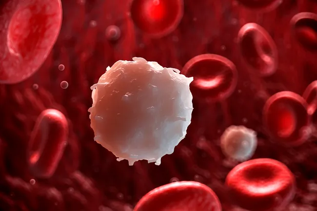 photo of blood cells