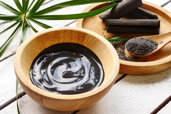 photo of charcoal face mask