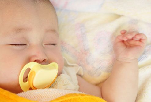 Sleeping Baby With Pacifier
