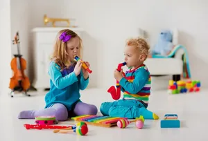 kids playing with toys
