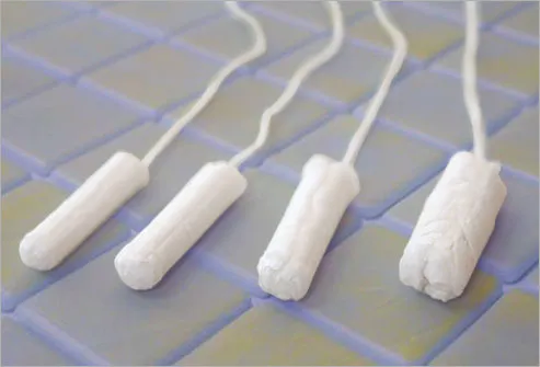Row of Tampons