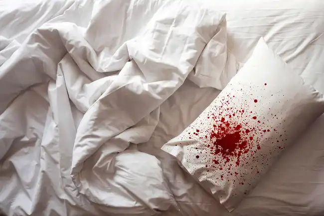 bloody pillow