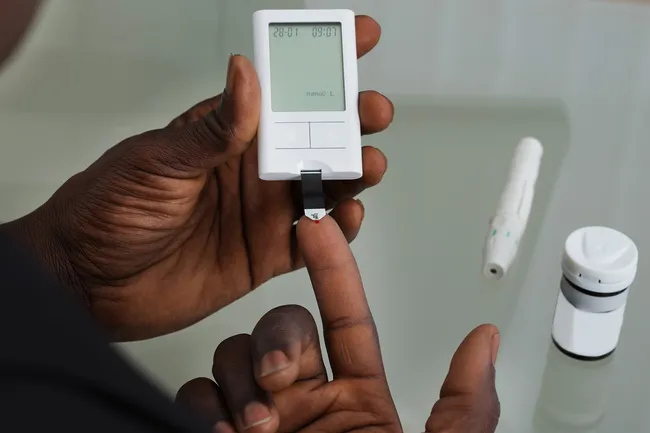 photo of glucose meter