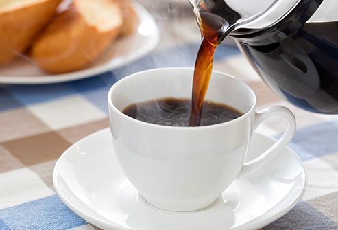 pouring cup of coffee