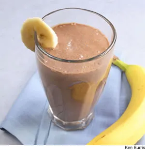 Banana-Cocoa Soy Smoothie