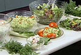 assorted salads
