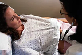 woman being examined