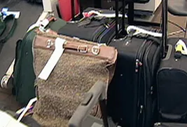 luggage tagged for air travel