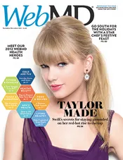 Taylor Swift in WebMD Magazine