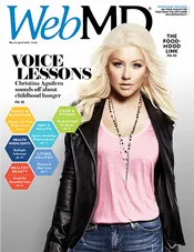 Christina Aguilera  in WebMD Magazine