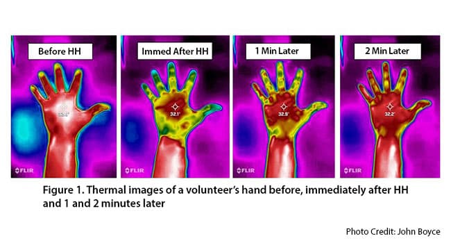 iPhone Thermal Camera: Handy Method to Monitor Hand Hygiene