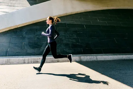 photo of woman running