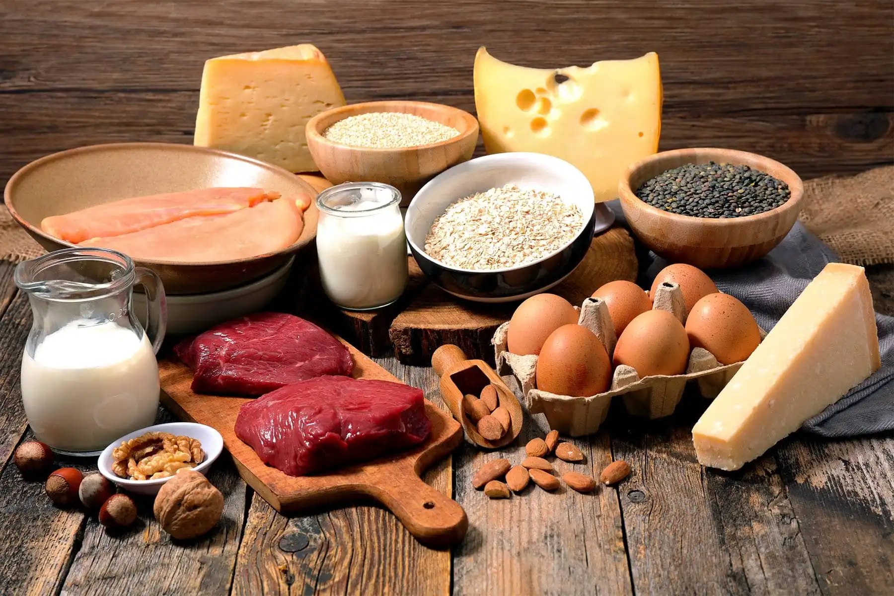 photo of foods high in protein