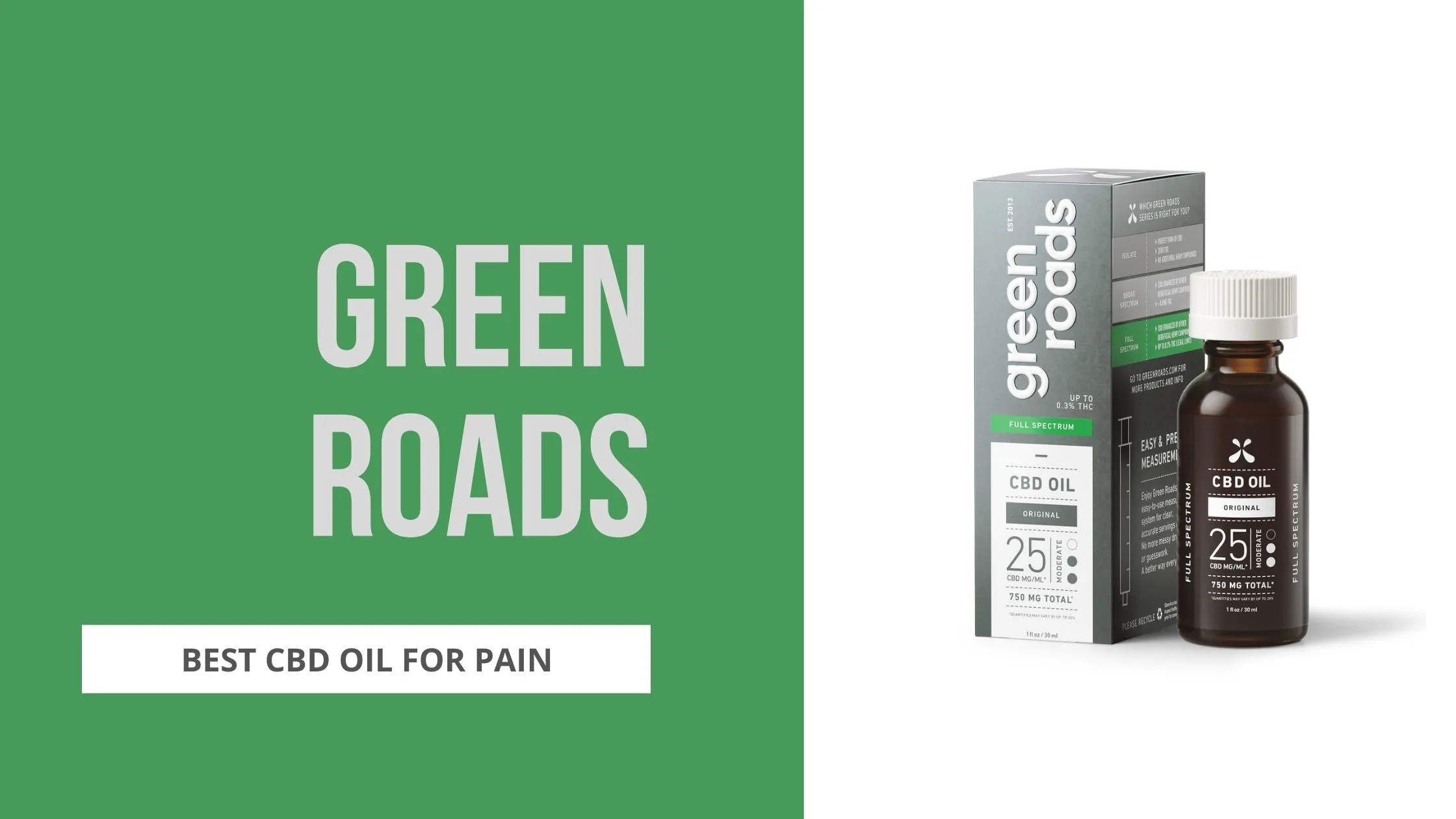 green roads cbd oil for pain